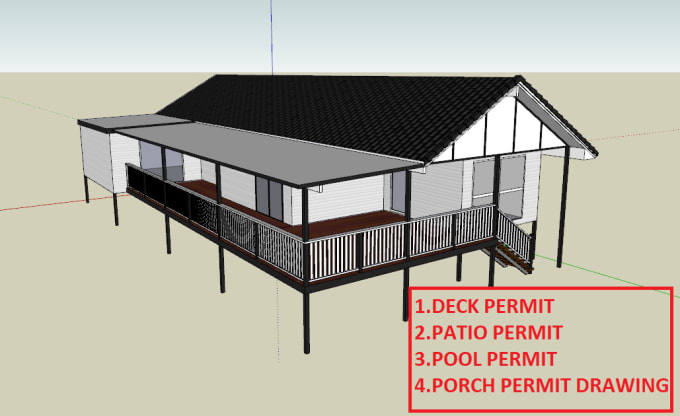 Gig Preview - Provide deck and patio permit drawing