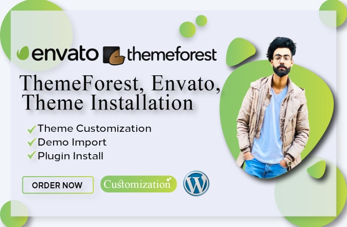 Gig Preview - Do themeforest, envato wordpress theme installation, demo import, customization