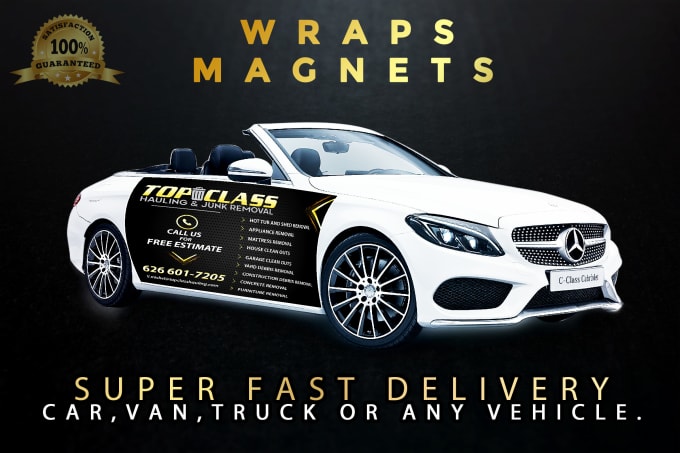 Gig Preview - Design creative car magnet super fast