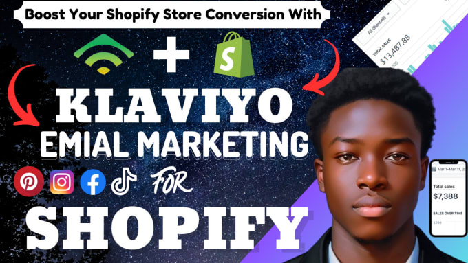 Gig Preview - Setup klaviyo email marketing, klaviyo flows, klaviyo sales funnel for shopify