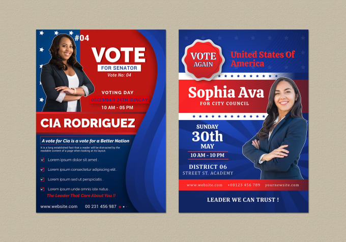 Gig Preview - Design your perfect political poster, banner, flyer, or yard sign