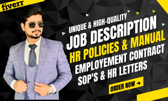 Bestseller - write unique job description, employment contract and HR policies