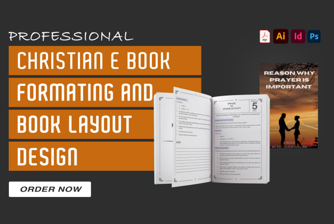 Gig Preview - Design, format christian ebook, prayer book journal daily devotion, amazon kdp