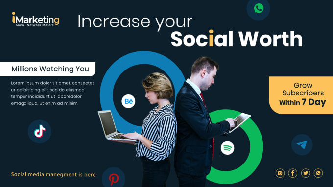 Gig Preview - Be your social media manager and personal assistant