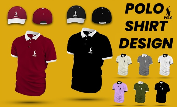 Gig Preview - Do polo shirt design with realistic mockup in 24hrs