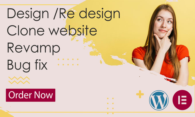 Gig Preview - Design, redesign, clone, revamp or fix wordpress website