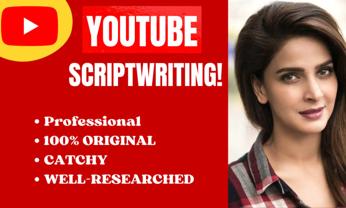 Gig Preview - Be your youtube script writer