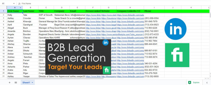 Gig Preview - Do b2b lead generation for any business or industry