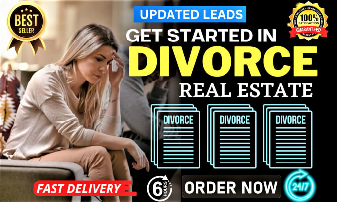 Gig Preview - Provide divorce leads motivated seller active cash buyer list