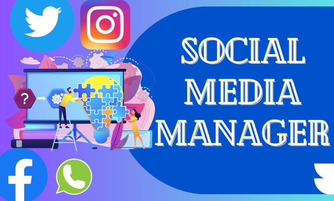 Gig Preview - Be your social media manager for managing facebook, instagram accounts