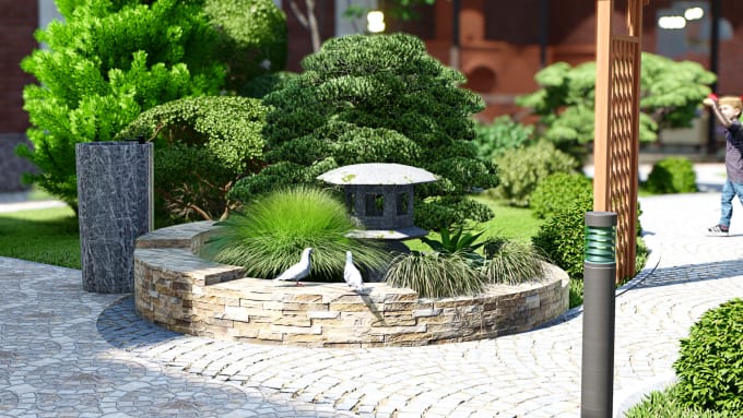 Gig Preview - Create 2d and 3d landscape designs with realistic renderings