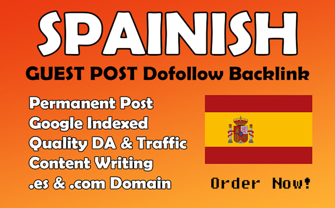 Gig Preview - Provide a high quality spain guest post with a dofollow backlink