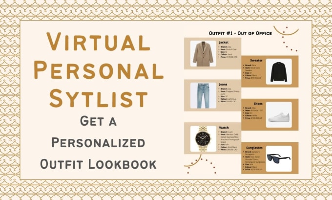 Gig Preview - Be your personal stylist and create a style lookbook