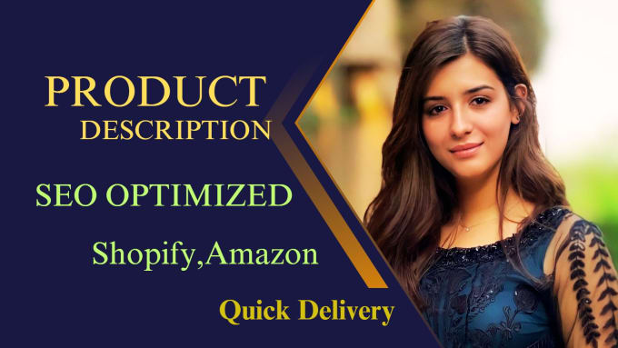 Gig Preview - Write shopify product description with SEO title