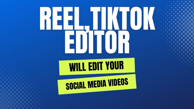 Gig Preview - Edit tiktok, reels, and youtube shorts in 1 hour