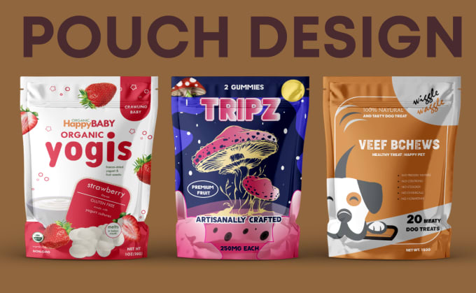 Gig Preview - Do pouch packaging, packaging design, bag design, tea design