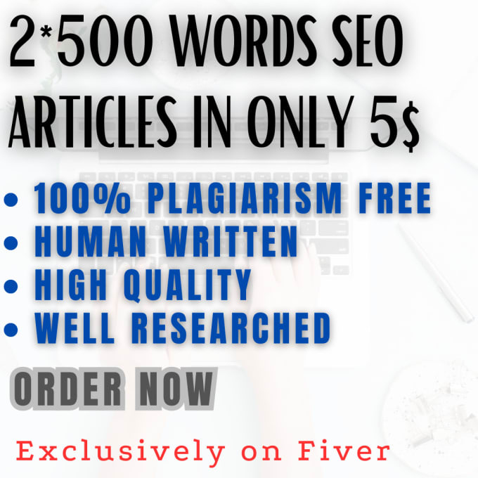 Gig Preview - Research and write two 500 word articles on any topic