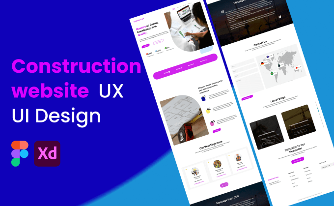 Gig Preview - Do website UI UX design, landing page  design, and wireframes