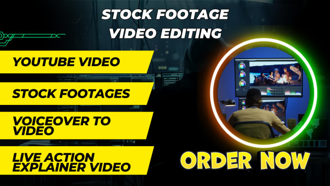 Gig Preview - Craft stunning youtube videos with expert editing and stock footage