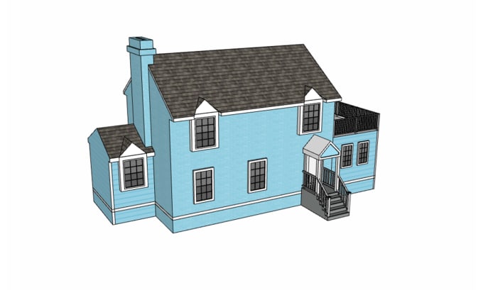 Gig Preview - Create the best sketchup 3d house model