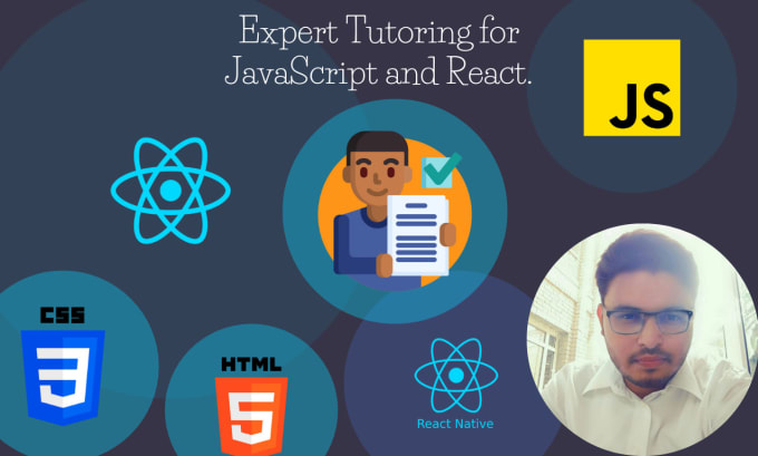 Gig Preview - Expert javascript and react tutor with assignments