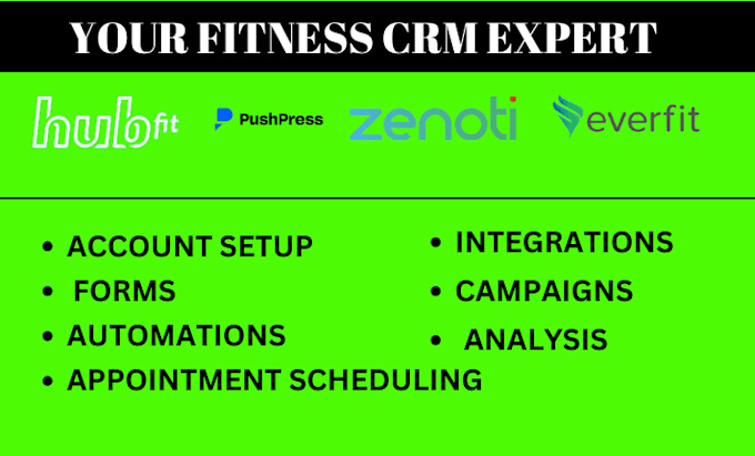 Gig Preview - Expert in zenoti, everfit, hubfit and virtual assistant