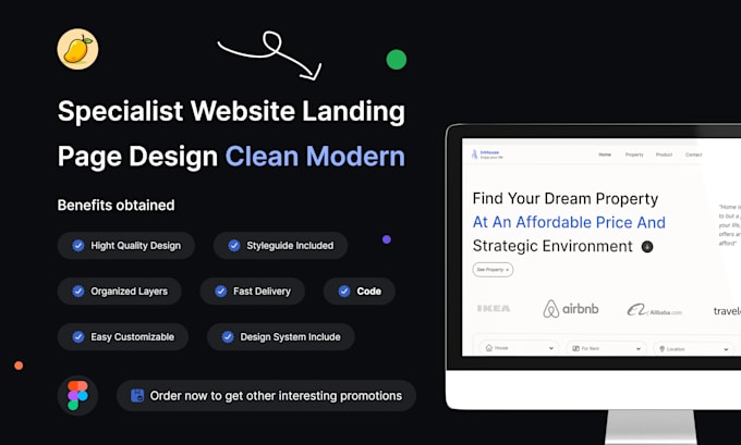 Gig Preview - Design awesome landing page, website UI in figma