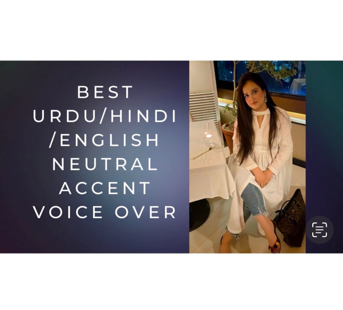 Gig Preview - Record voiceovers in urdu ,hindi, english neutral accent