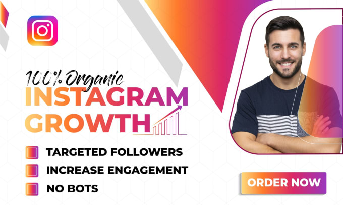 Gig Preview - Promote and manage to grow your instagram page organically