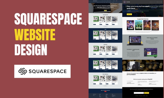 Gig Preview - Build squarespace website design, redesign squarespace SEO