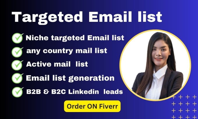 Gig Preview - Collect niche targeted email list building, email collection, active email list