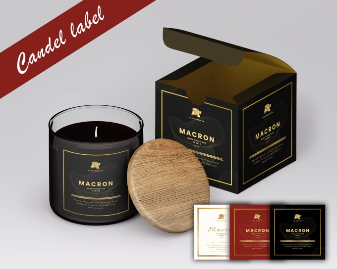 Gig Preview - Candle box packaging design and candle label design