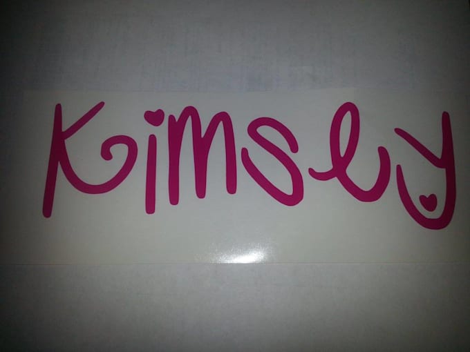 Gig Preview - Make you a custom vinyl decal of any name