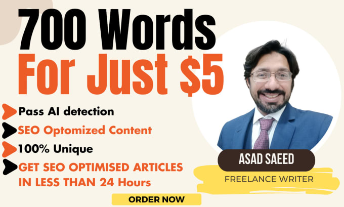 Gig Preview - Write SEO articles or website content up to 700 words