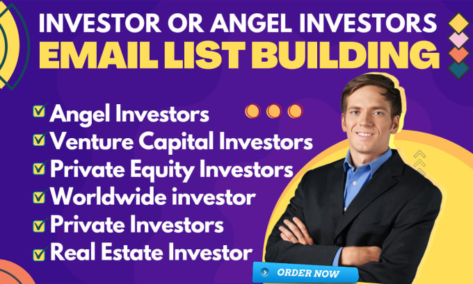 Gig Preview - Provide you valid email list of investor or angel investors