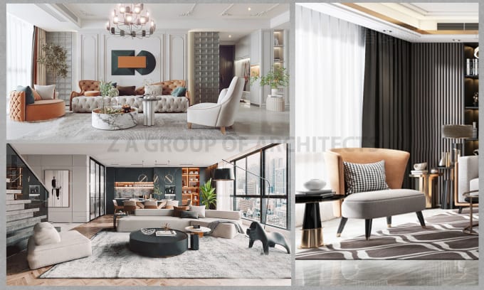 Gig Preview - Do interior design, with photorealistic 3d visualization and rendering