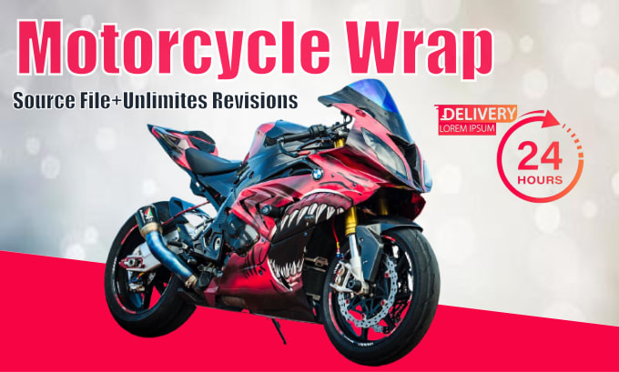 Gig Preview - Create design motorcycle, street bike and vehicle wrap design