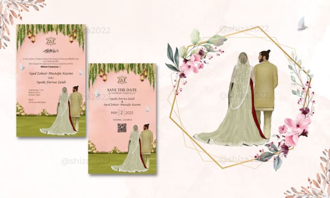 Gig Preview - Design customized wedding invitation card