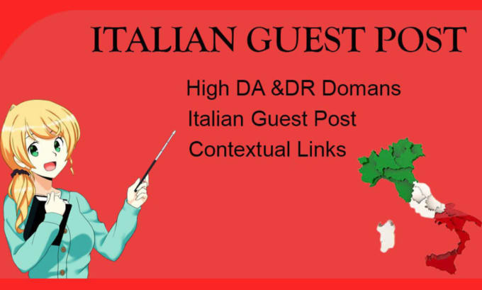 Gig Preview - Do italian guest post on a high da italian blog with dofollow atalian backlink