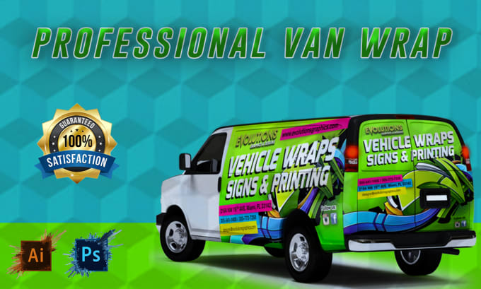 Gig Preview - Design professional vehicle wrap, vehicle wrap design, car wrap, car wrap design