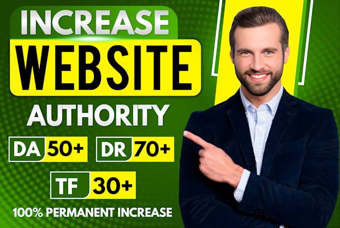 Gig Preview - Increase domain rating ahrefs DR domain authority da tf with seo backlinks