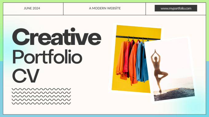 Gig Preview - Build creative portfolio resume website using wordpress