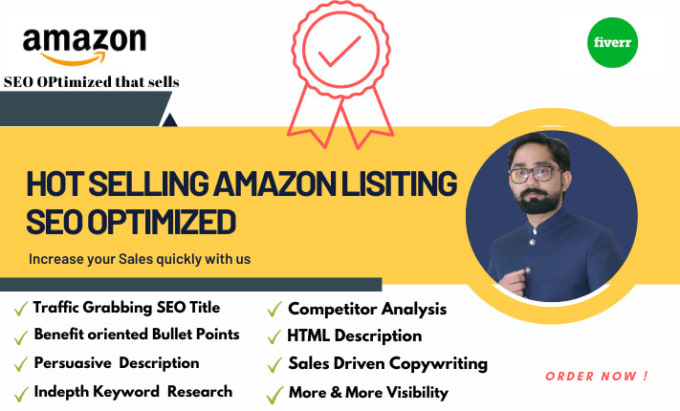 Gig Preview - Write converting amazon product listing description SEO listing optimization