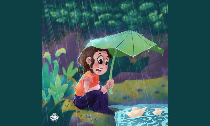 Gig Preview - Children story book illustration and children book cover