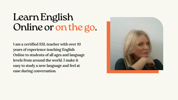 Gig Preview - Help you learn english online easily and effortlessly