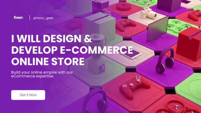 Gig Preview - Design and develop an ecommerce website for your business