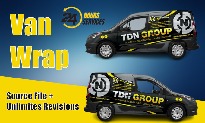 Gig Preview - Design professional van wrap design, trailer wrap design, car wrap designs