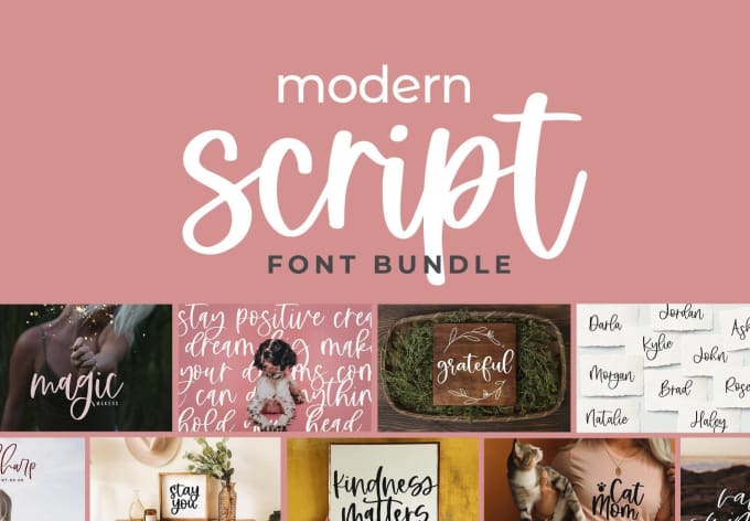 Bestseller - provide a modern script fonts bundle