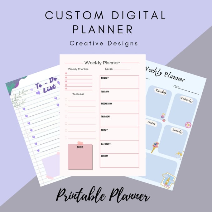 Bestseller - design creative daily, weekly, monthly digital planners