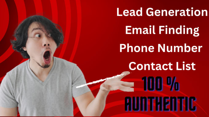 Gig Preview - Quickly find authentic b2b b2c leads email address phone numbers